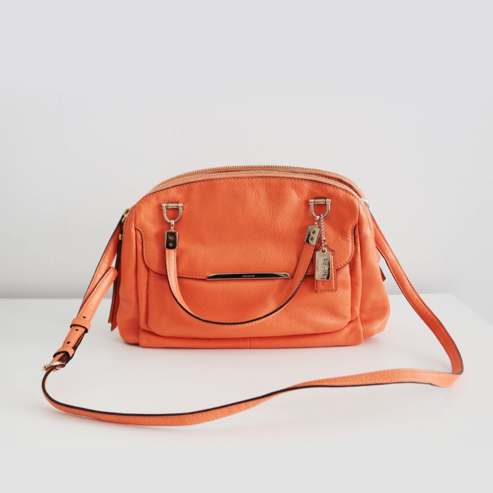 COACH Cross Body Handbag in Orange
